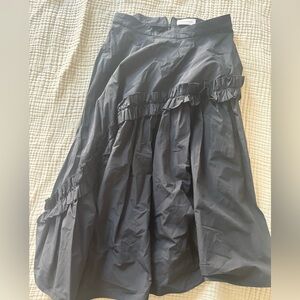 ALEXANDER MCQUEEN Black Ruffled Skirt